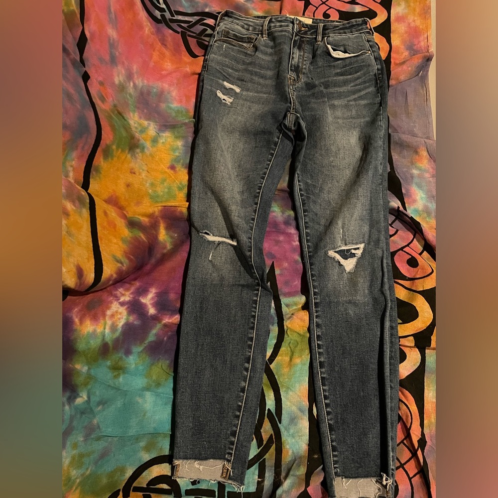 PacSun distressed skinny jeans size 26